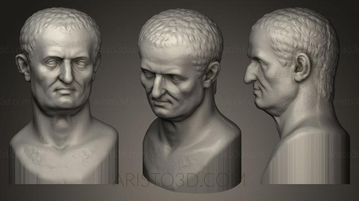 Busts and heads antique and historical (BUSTA_0213) 3D model for CNC machine